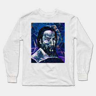 Nicolas Claude Fabri de Peiresc Dark night Portrait | Nicolas Claude Fabri de Peiresc Artwork 5 Long Sleeve T-Shirt